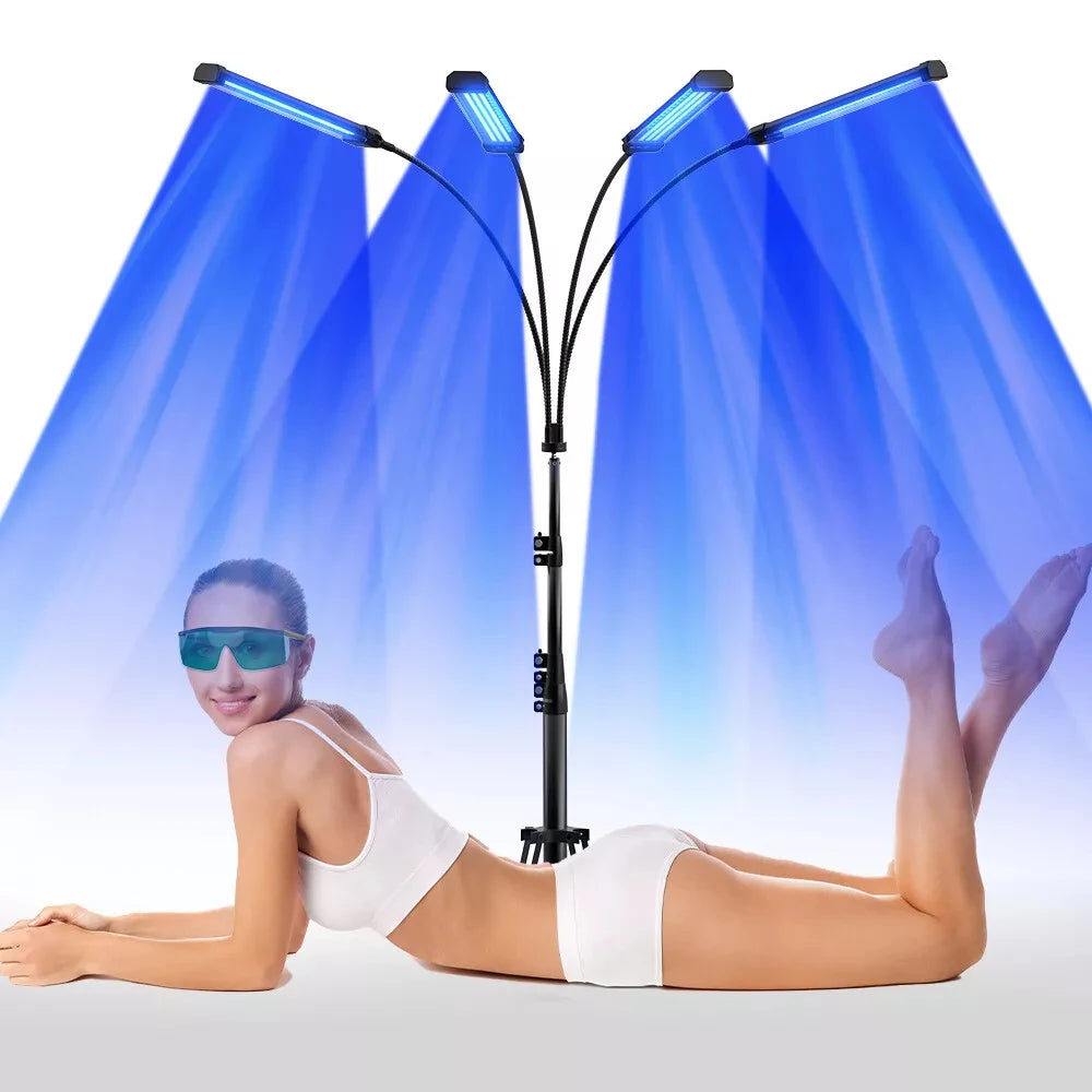 Jitesy Blue Light Tanning Lamp with Adjustable Stand