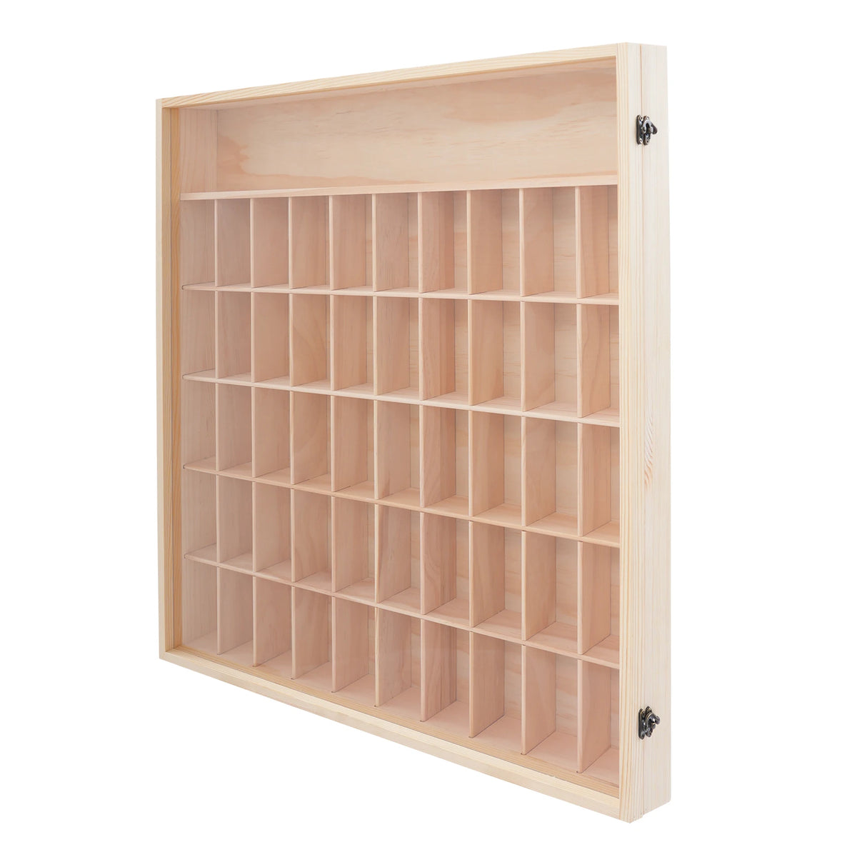 Rectangular Wooden Display Case, 6-Tier Display Case for Minifigures Action Figures, Display Cabinet with Acrylic Door Mini Toy Model Display
