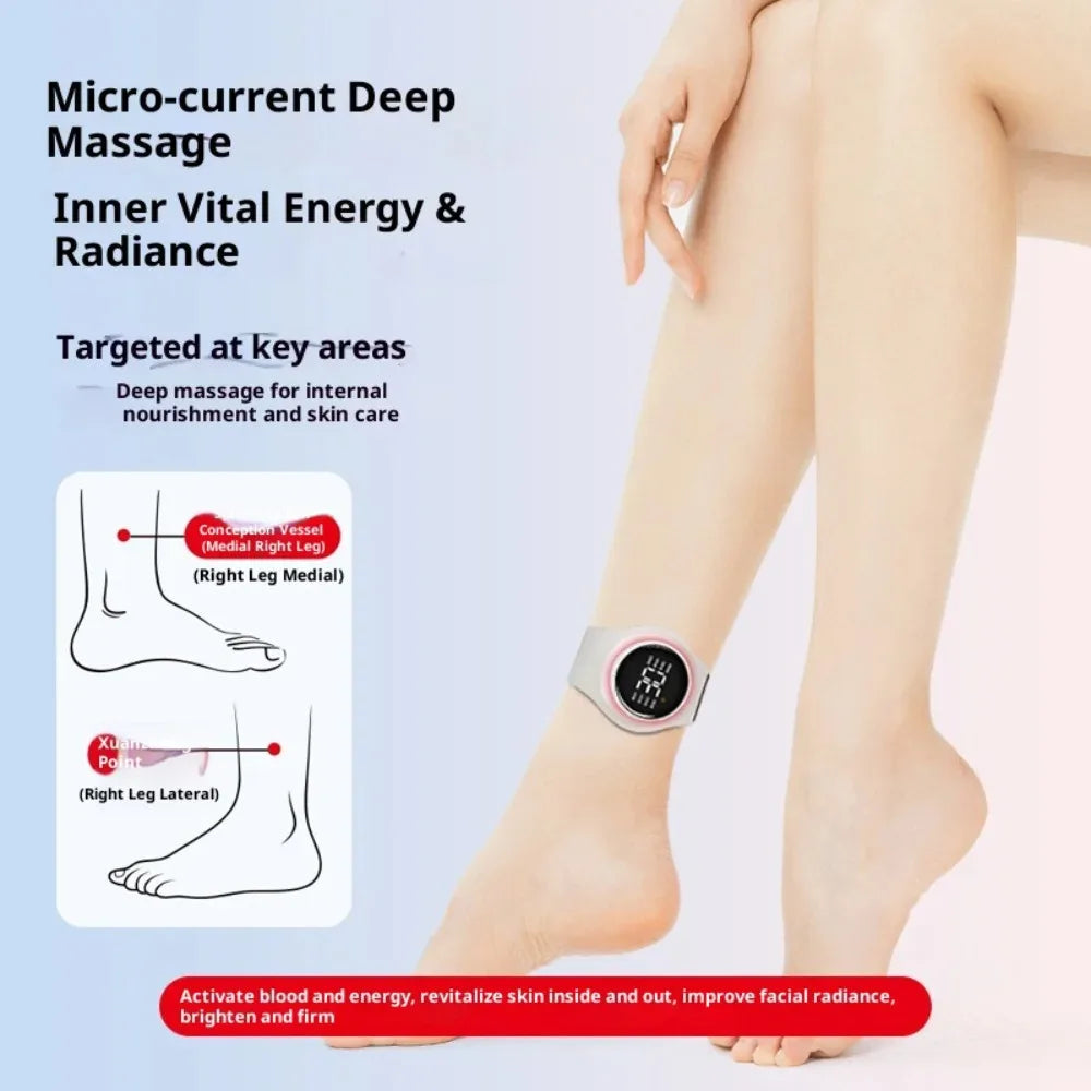 Electric Wrist Massager Tens EMS Pulse Red Light 8 Modes 30 Levels for Tenosynovitis Muscle Fatigue Relief Health Care