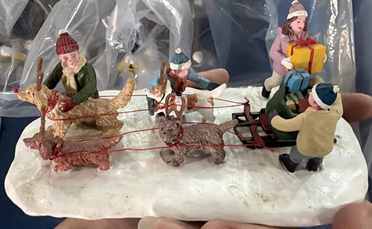 Lemax Resin Crafts Fun Sand Table Characters Cute Monkeys Playing Scene Ornaments Monkey Figurines Home Desktop Decoration Gifts