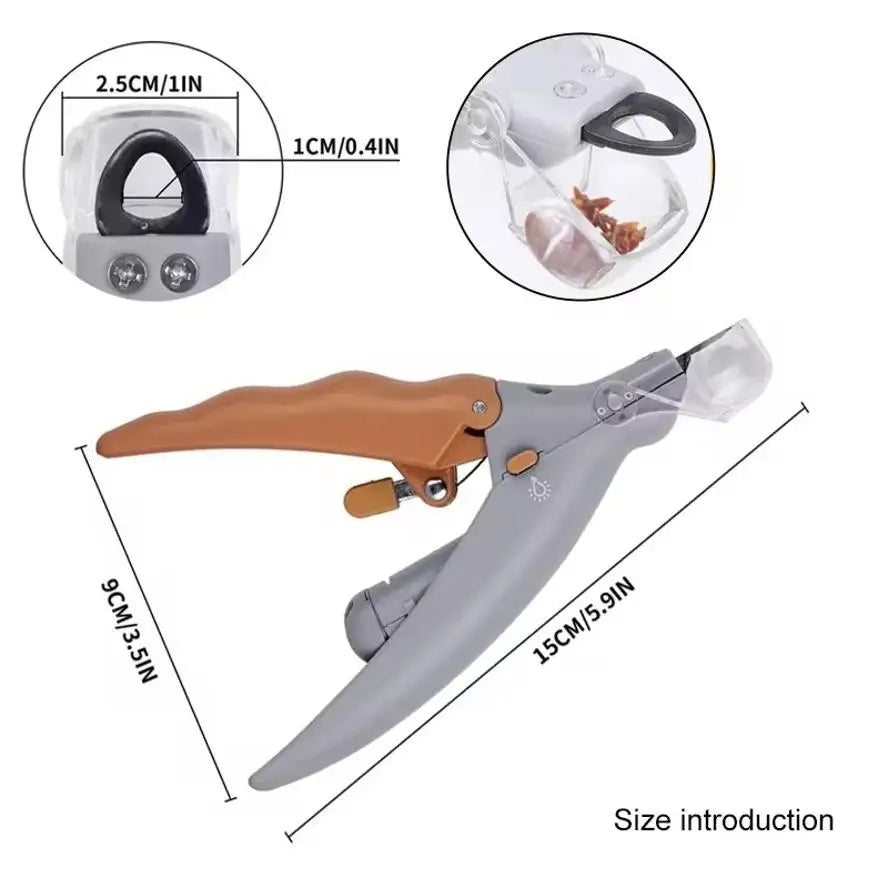 1 LED Pet Nail Clipper with Light, Cat and Dog Cleaning Scissors Provide Simple and Safe Beauty Care for Dogs and Cat Claws