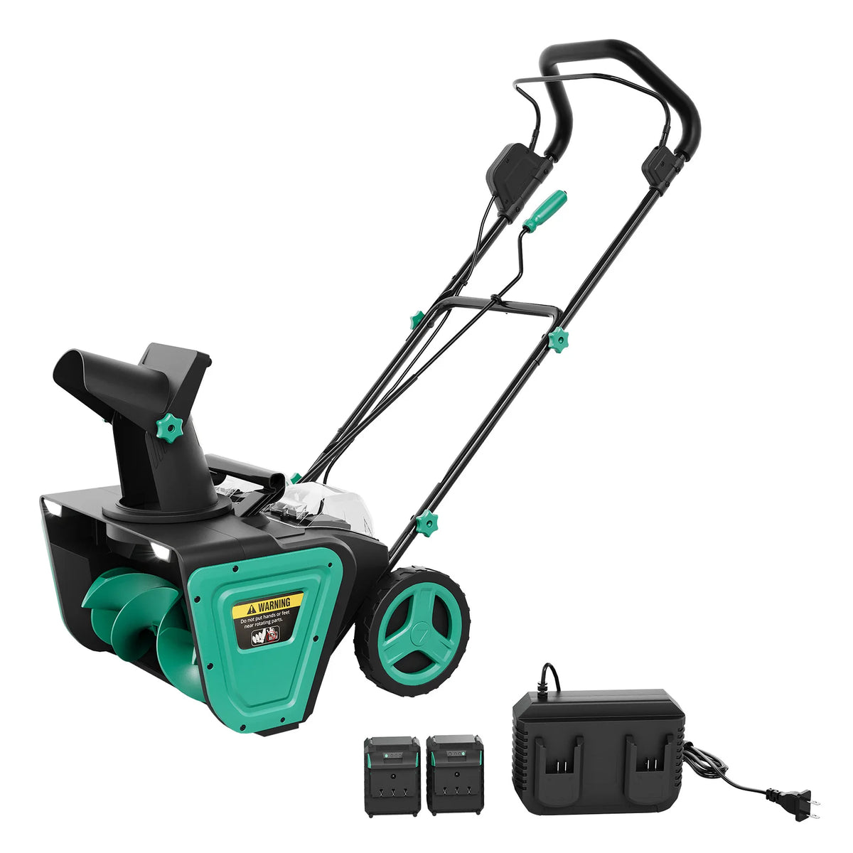 2200W Corded Snow Blower With Adjustable Chute And Safety Lock