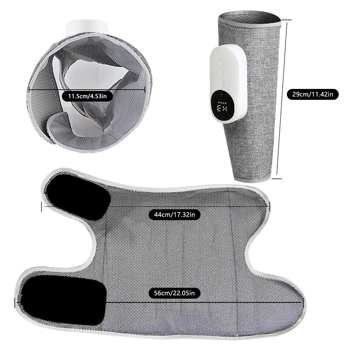 Smart Heating Leg Massage Machine Wireless Air Compression Heating Massage Machine for Muscle Relaxation Calf Circulation