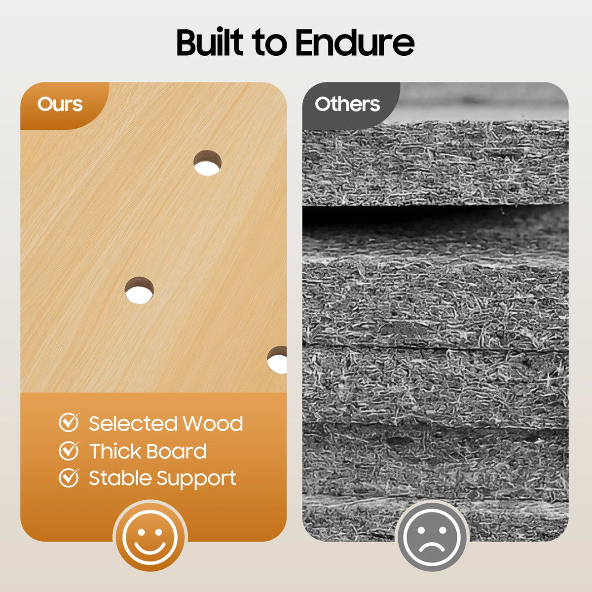 60*40cm Wooden Pegboard Set, Modular Display Pegboard Panel Kits, DIY Wood Nail Board For Home, Office, Garages