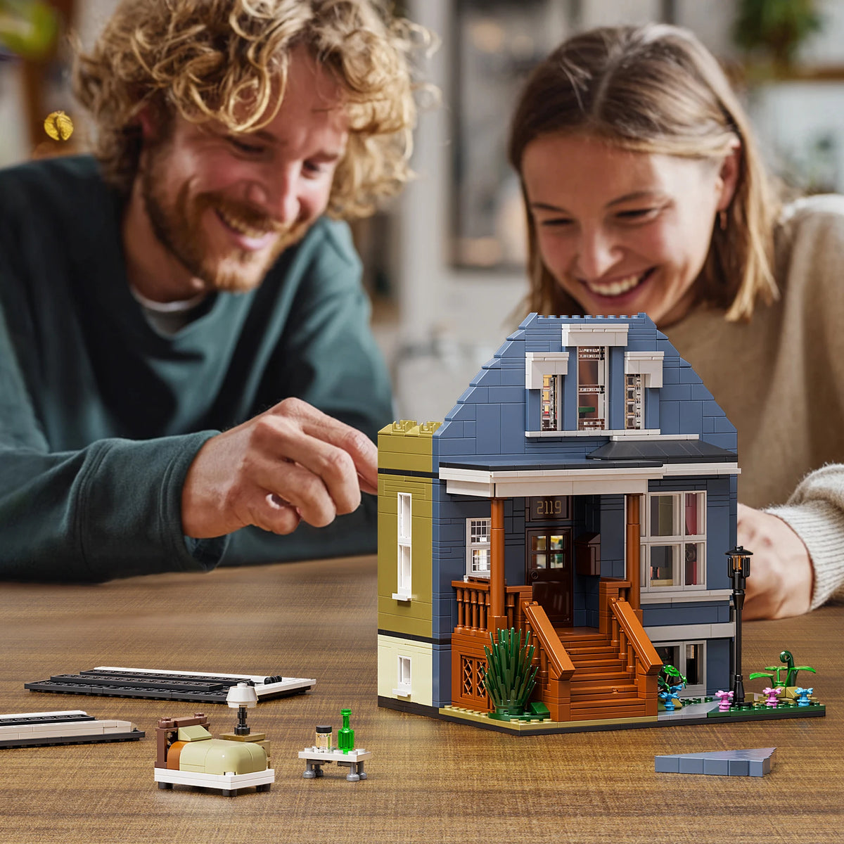 House Architecture Building Blocks Set Creative Room Decor Display