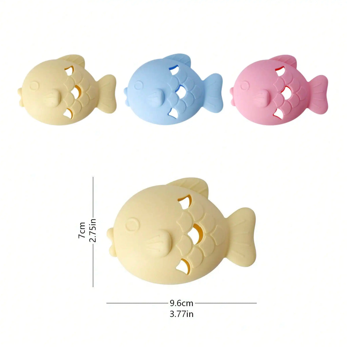 Silicone Fish Shaped Slow Feeder Puzzle Toy, Trains Pet Biting Strength, Funny Cat/Dog Toy