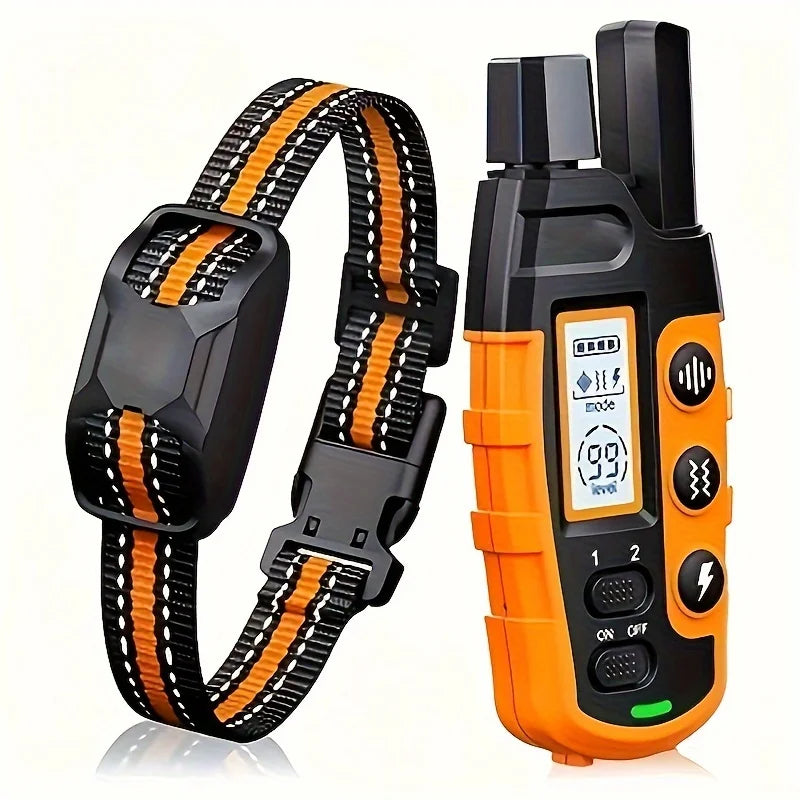 3300Ft Electric Dog Training Collar Remote Control Waterproof Pet BehaviorFor 5-120lbs Puppy With Vibration Shock Beep
