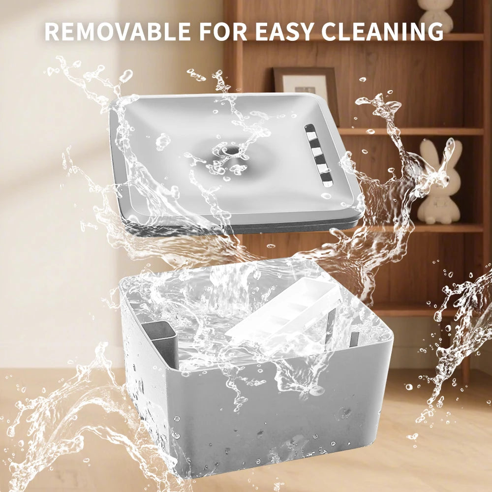 3.8L Large-Capacity Square Pet Water Feeder Removable Easy To Clean Durable Silent Filtration Cat And Dog Drinking Fountain