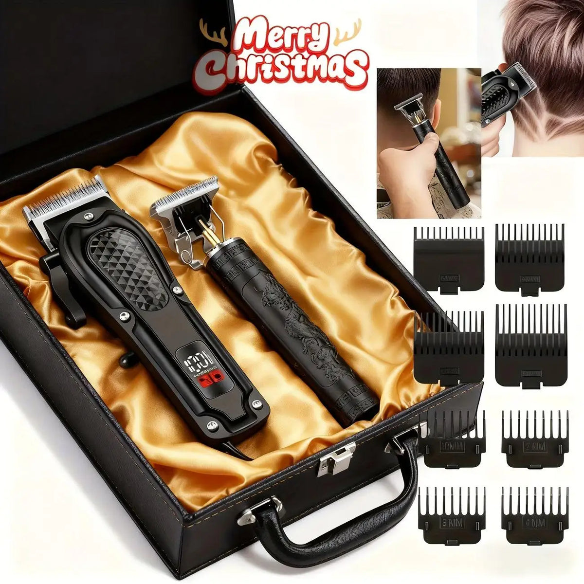Cordless Mens Grooming Kit With Electric Shaver And Hair Clippers
