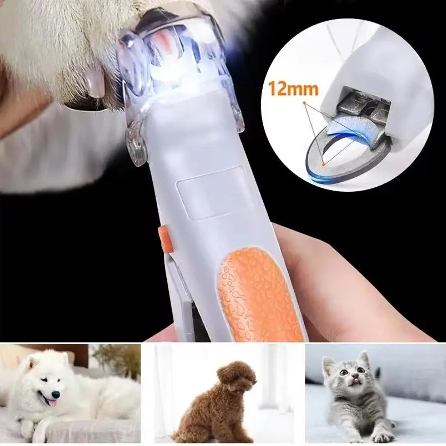 1 LED Pet Nail Clipper with Light, Cat and Dog Cleaning Scissors Provide Simple and Safe Beauty Care for Dogs and Cat Claws