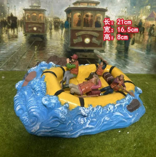 Lemax Resin Crafts Fun Sand Table Characters Cute Monkeys Playing Scene Ornaments Monkey Figurines Home Desktop Decoration Gifts