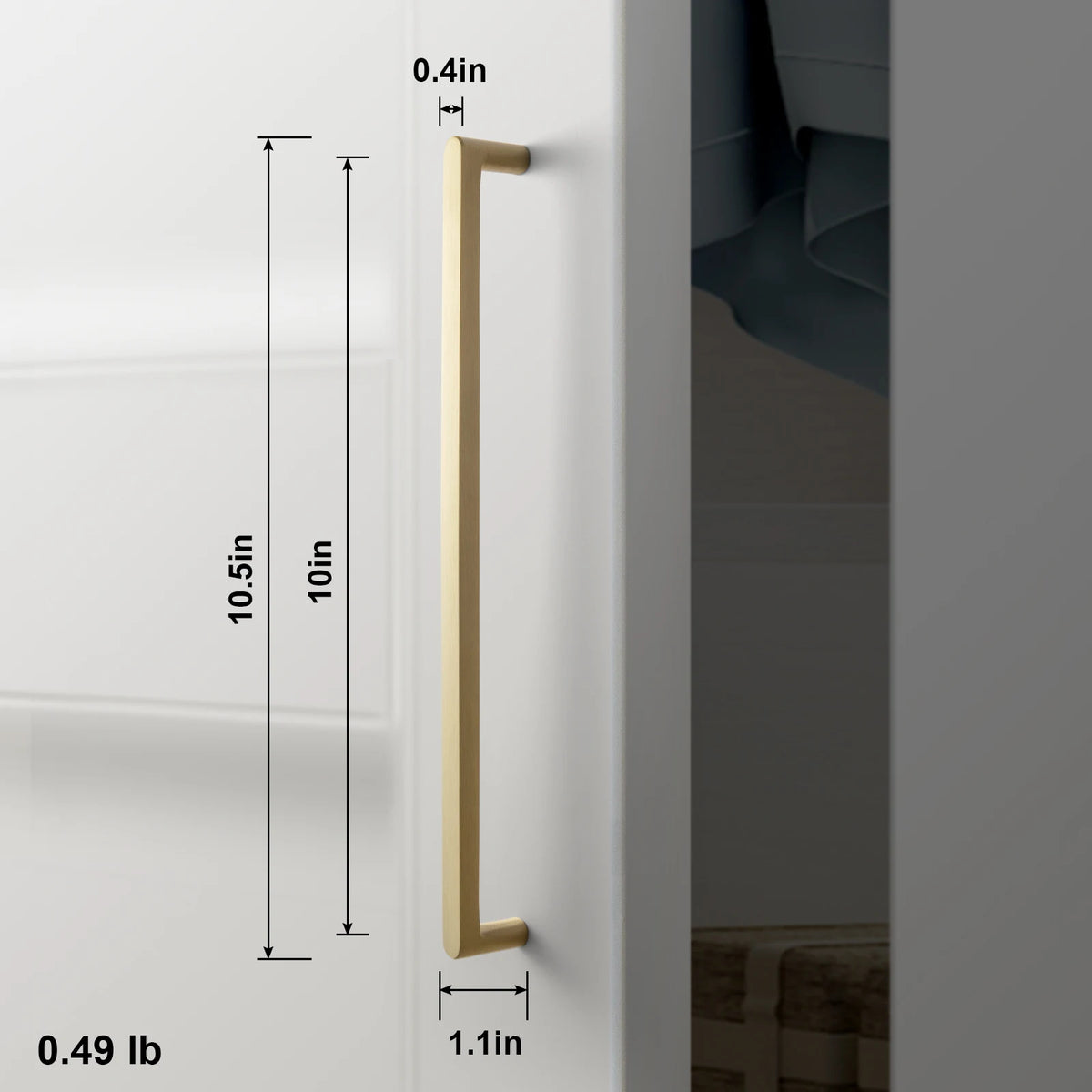 Solid Brass Cabinet Handle Drawer Wardrobe Pulls Cupboard Handles Dresser Knob Brass Furniture Long Handle Cocina Accesorio