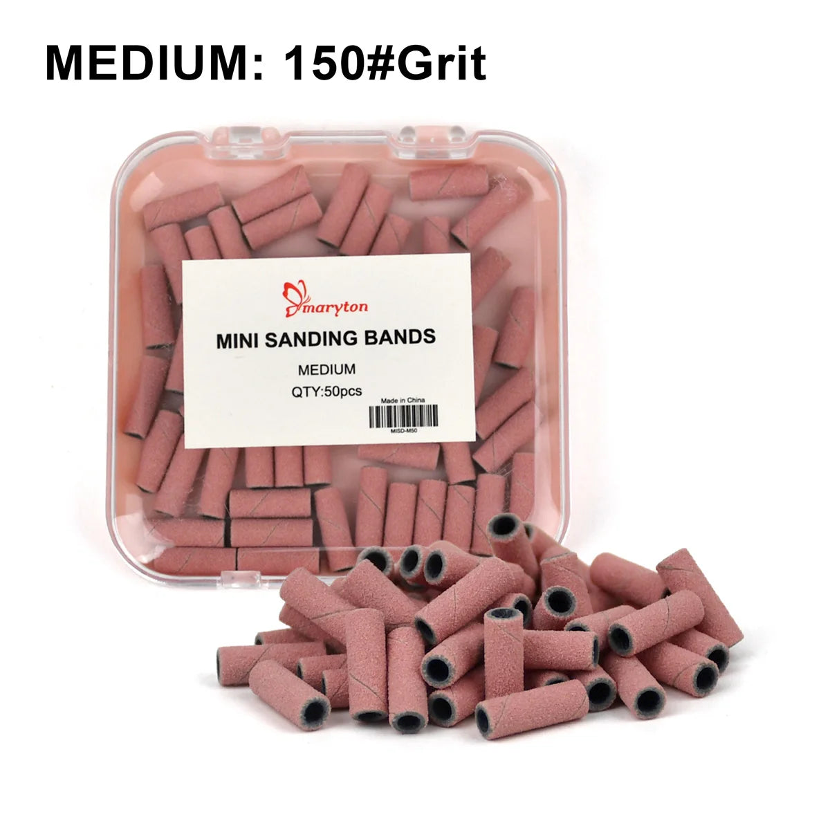 5000Pcs/Carton Nail Drill Bits Sets Pink 3mm Mini Sanding Bands Kits Manicure Accessories Tools