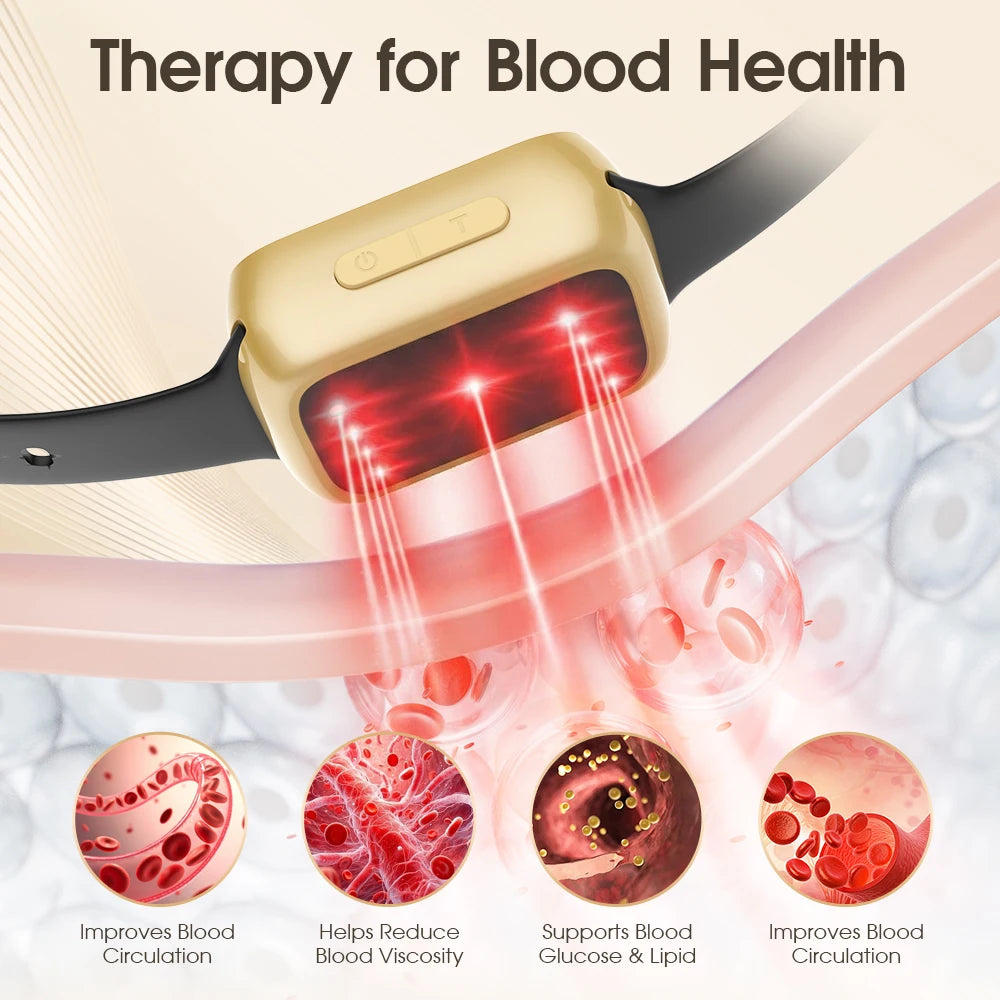 Jitesy 650nm Wrist And Nasal Low Level Laser Therapy Device