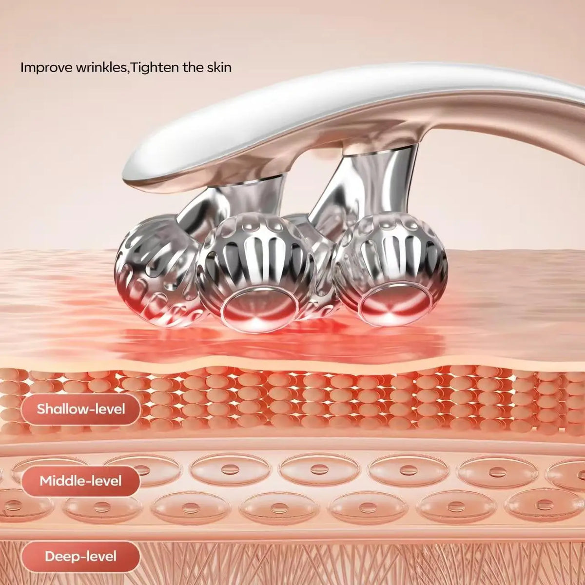 Doge Vollar Rechargeable Facial and Neck Massager for Lymphatic Contouring