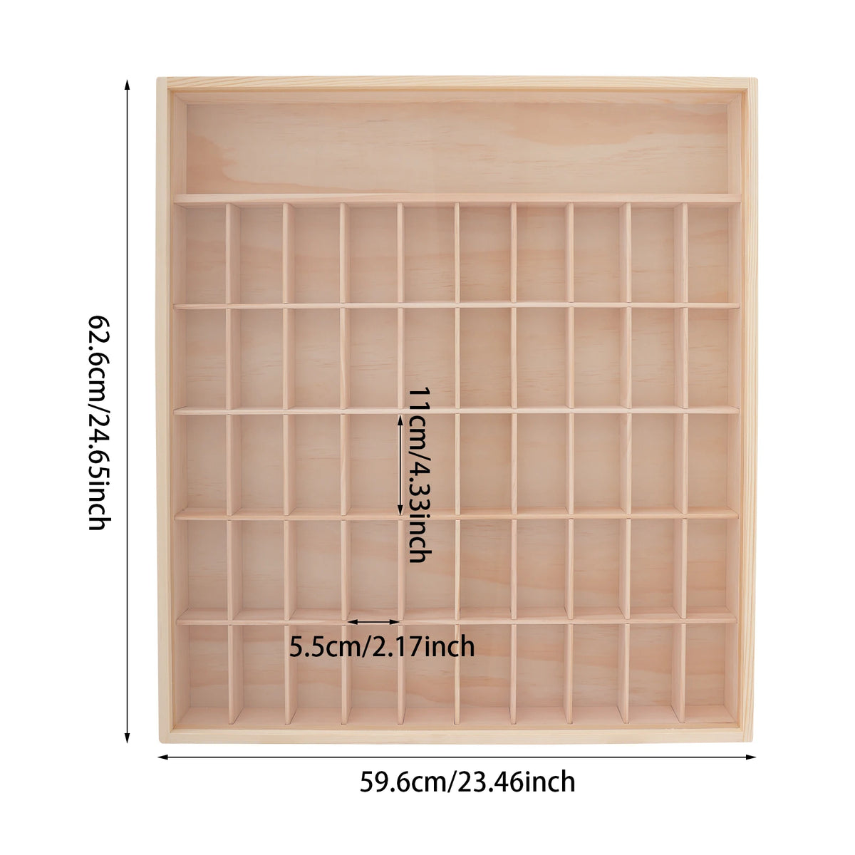 Rectangular Wooden Display Case, 6-Tier Display Case for Minifigures Action Figures, Display Cabinet with Acrylic Door Mini Toy Model Display