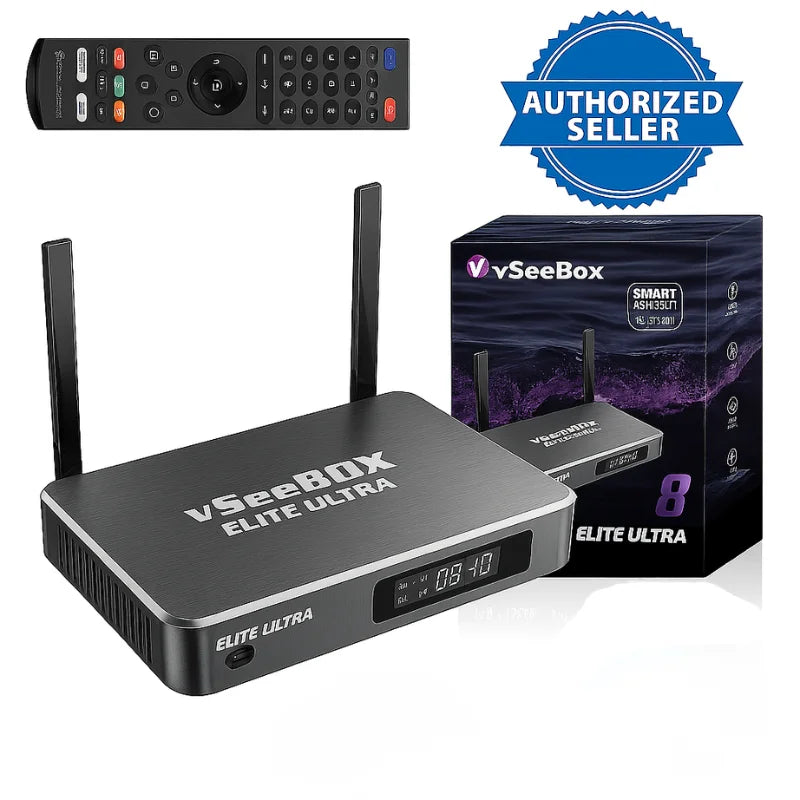 Vseebox Elite Ultra IPTV Streaming Set Top Box HDR10 Plus