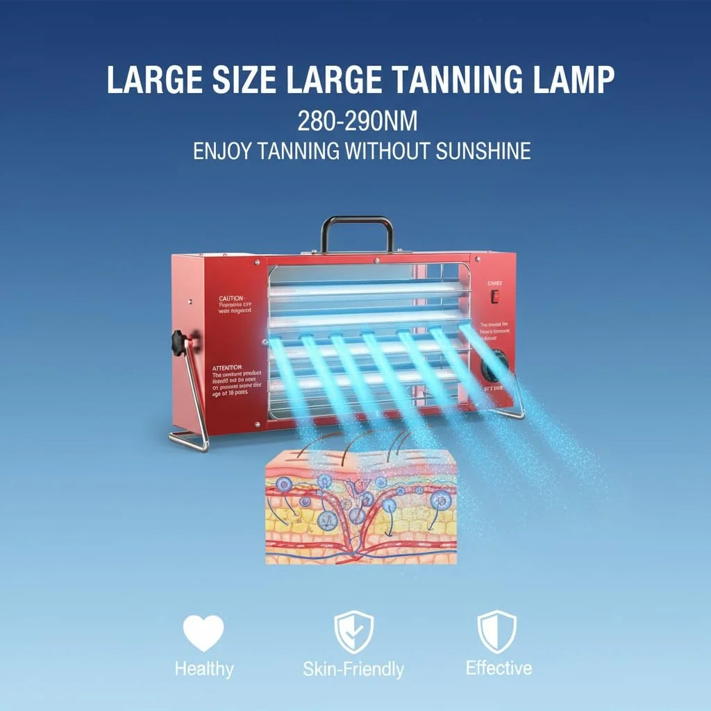 Jitesy UV Tanning Lamp for Face and Body Indoor Use