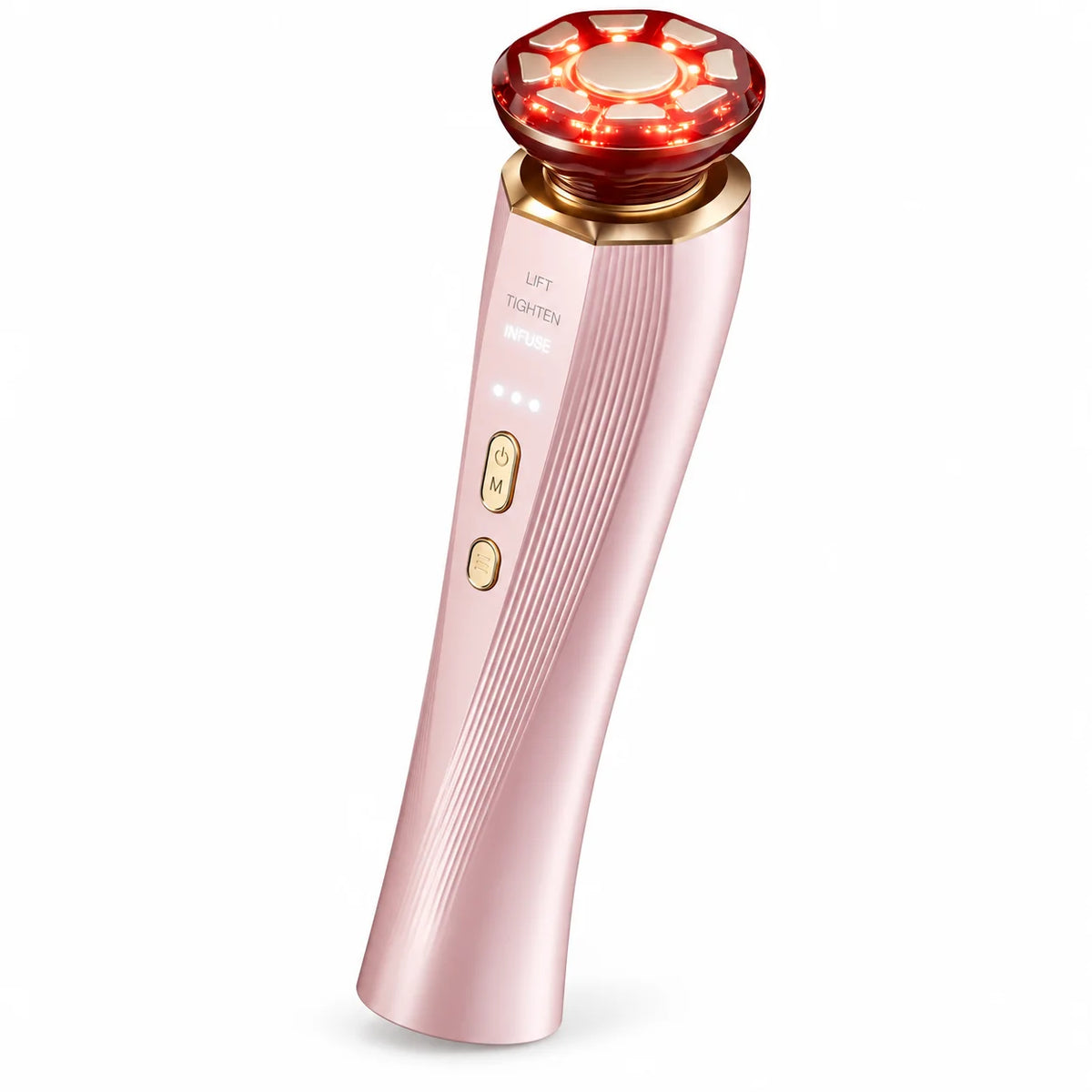 Red Light Therapy Facial and Neck Massager for Skin Firming and Radiance