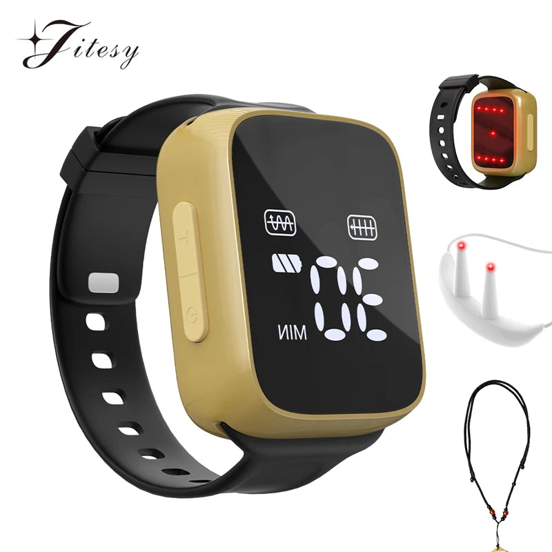 Jitesy 650nm Wrist And Nasal Low Level Laser Therapy Device