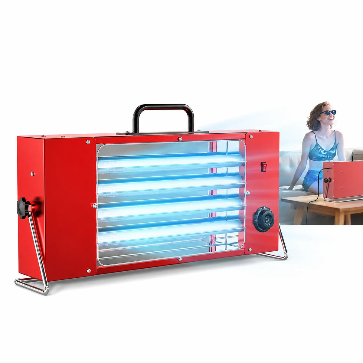 Jitesy UV Tanning Lamp for Face and Body Indoor Use