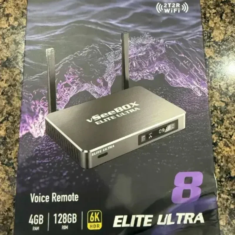 Vseebox Elite Ultra IPTV Streaming Set Top Box HDR10 Plus