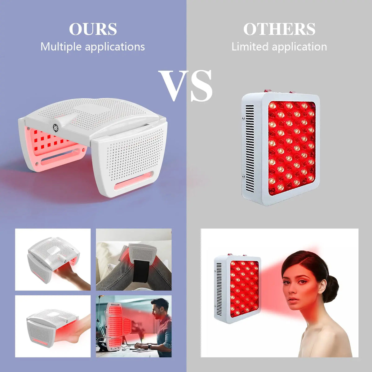 KTS Wearable Red Light Therapy Panel for Targeted Body Care