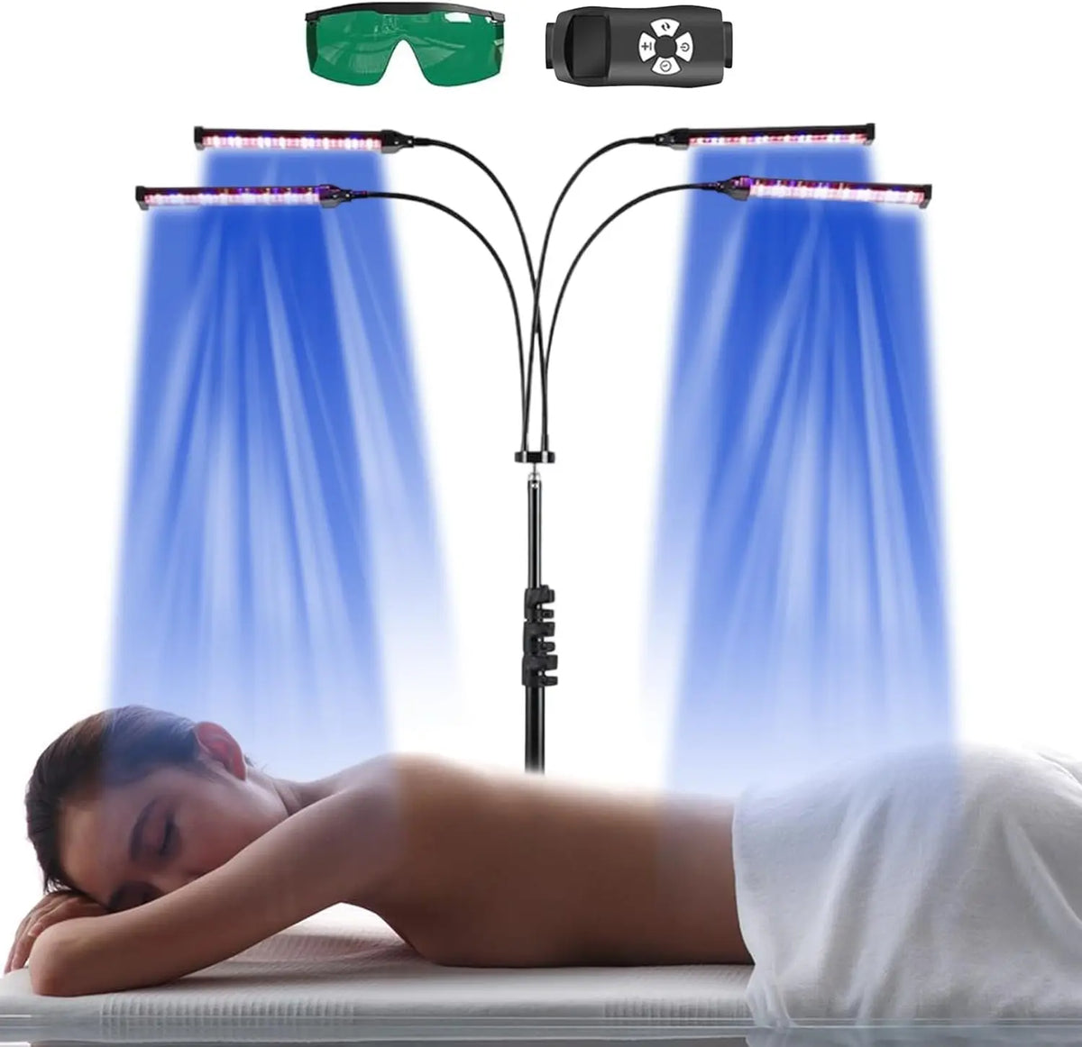 Jitesy Blue Light Tanning Lamp with Adjustable Stand