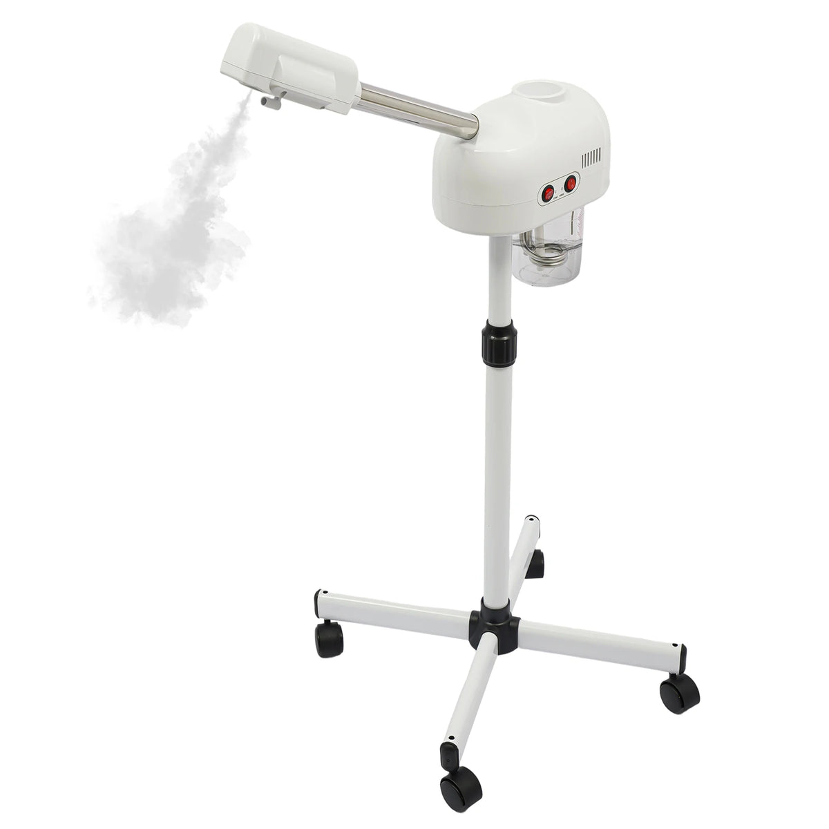 360 °   Rotating Facial Steamer – Ozone Ionic Warm Mist – Adjustable Height 44-52" – 0.2Gal Tank – Home Spa – 110V Us Plug – White