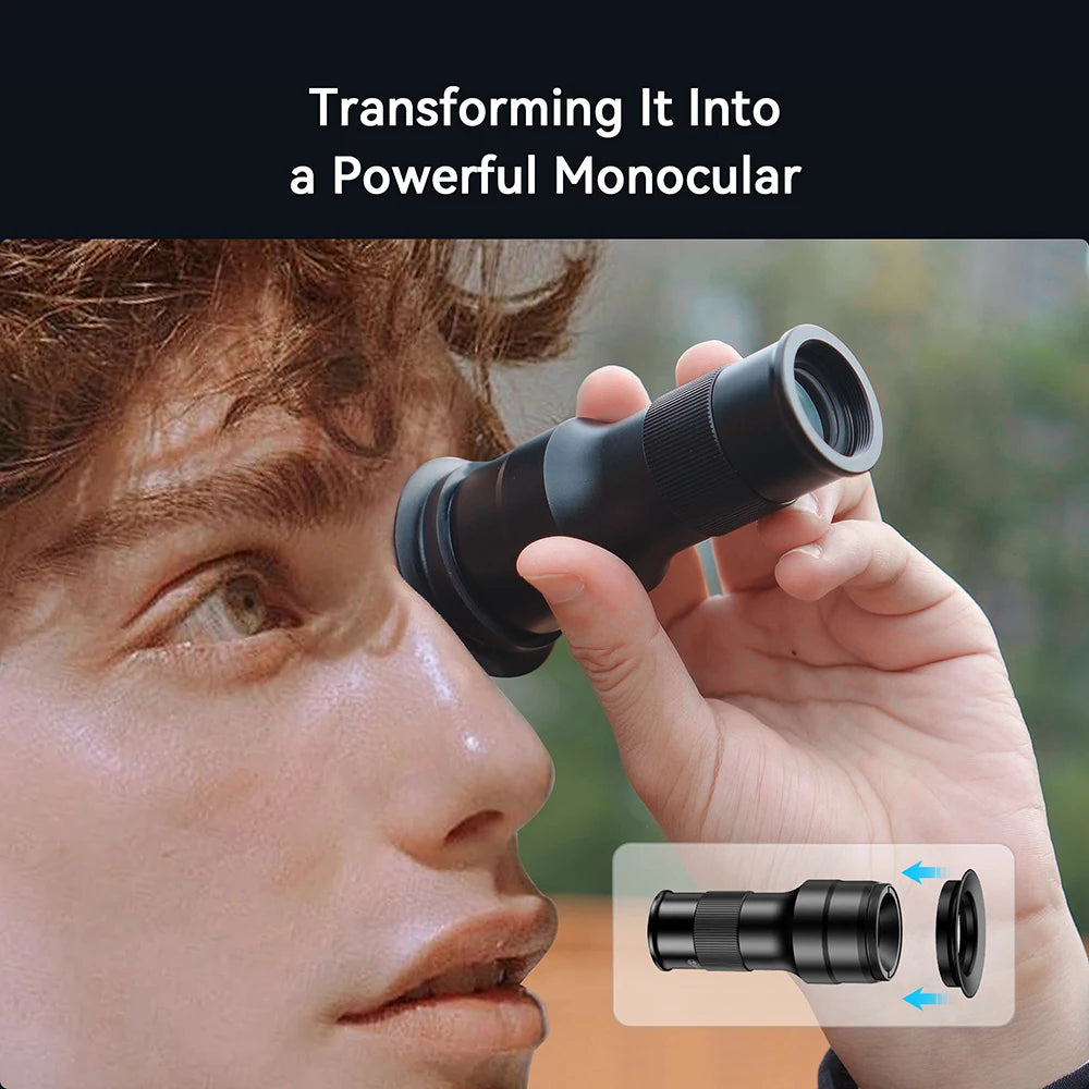 APEXEL 2in1 Telephoto Macro Lens Observation 6X Telescope Lens for IPhone 18/17/16 Samsung Xiaomi and All Smartphones Shooting Mobile Phone Lens Accessories