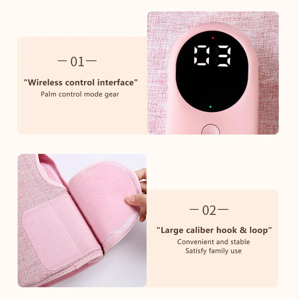 Smart Heating Leg Massage Machine Wireless Air Compression Heating Massage Machine for Muscle Relaxation Calf Circulation