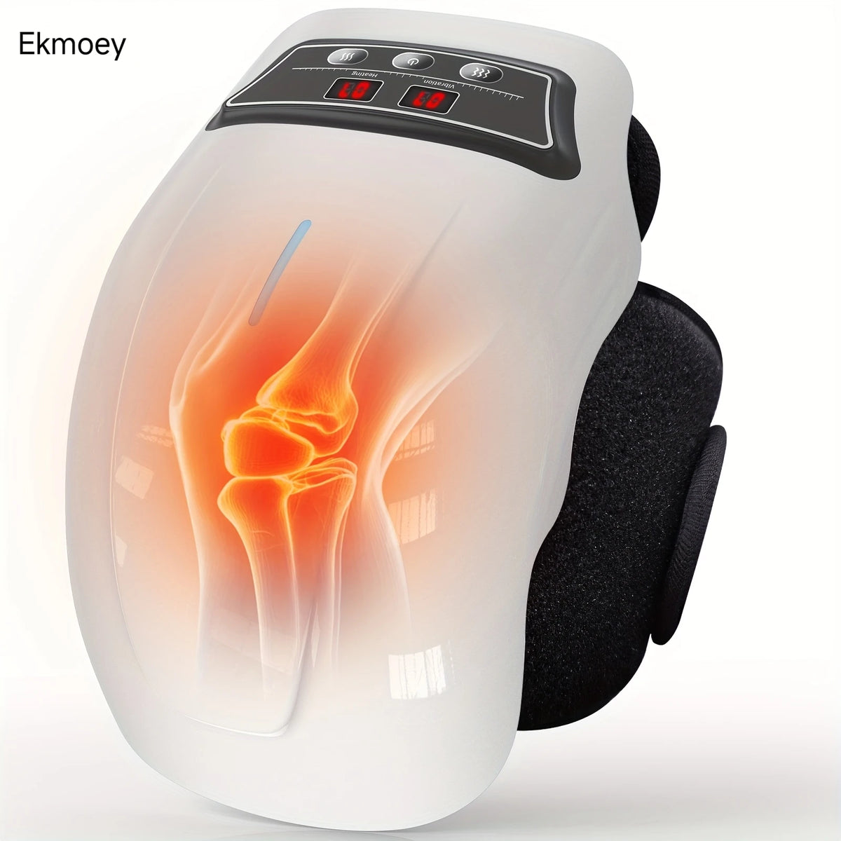 Ekmoey Knee Massager With Heat, 9 Heating Modes & 9 Vibration Speed, Adjustable Straps, Cordless Design, Heating Pad For Joints, Muscles And Knees, Massager For Knee Relax, Massager Gift For Mom/Dad/Women/Men