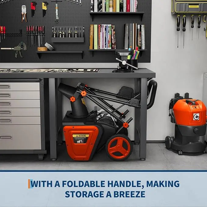 Cordless Electric Snow Blower For Fast And Easy Driveway Clearing