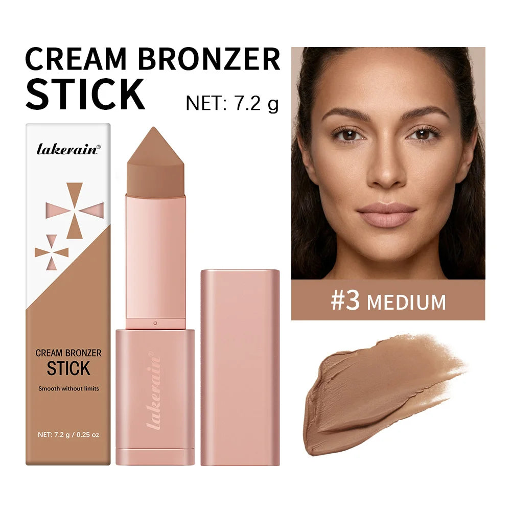 Lakerain Cream Bronzer Stick for Blendable Natural Face Contouring