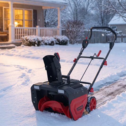Cordless Electric Snow Blower With Battery Power And LED Lights