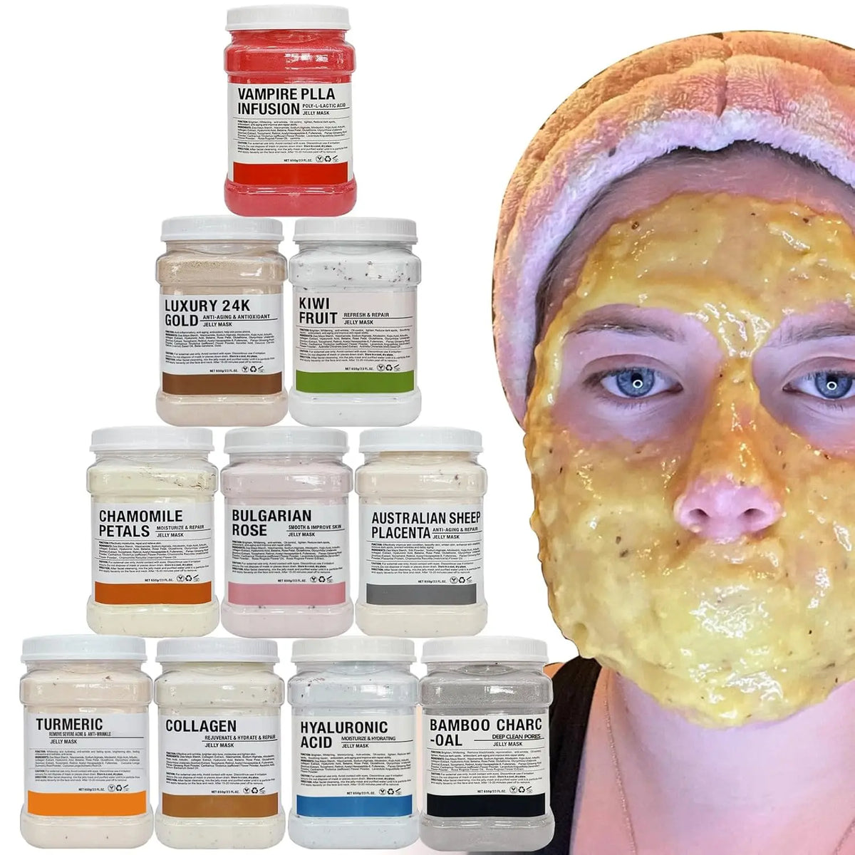 YMEYFAN Rose Collagen Jelly Mask Powder for Facial Skin Care