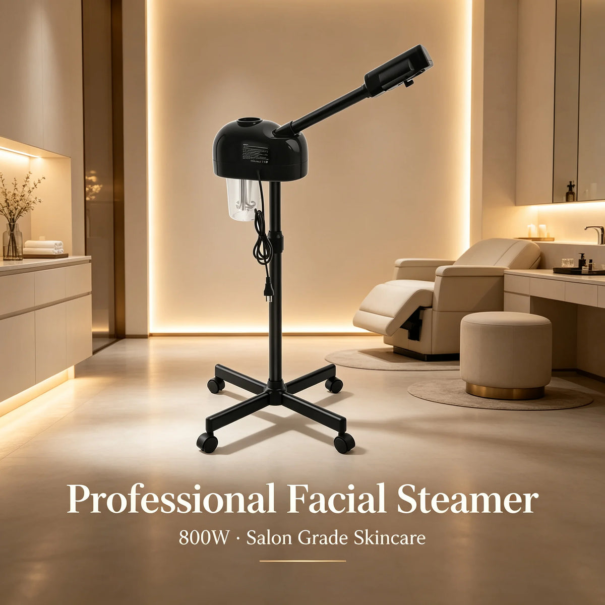 Bymaocar Professional Facial Steamer with 360 Degree Rotation