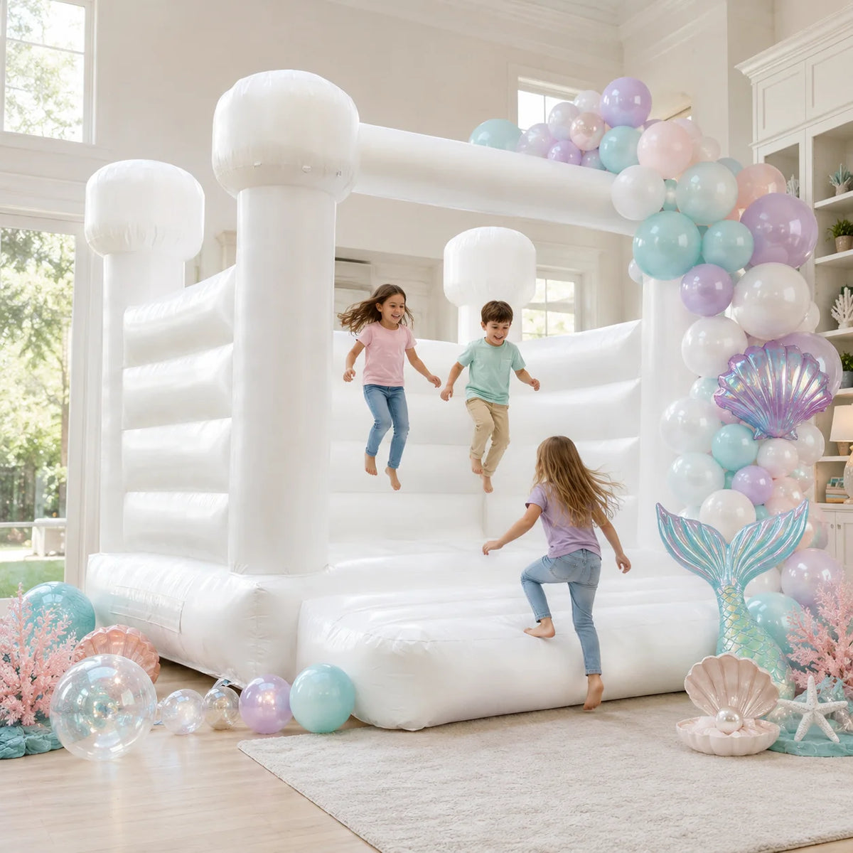 Commercial Grade PVC Inflatable Bounce House for Outdoor Family Fun