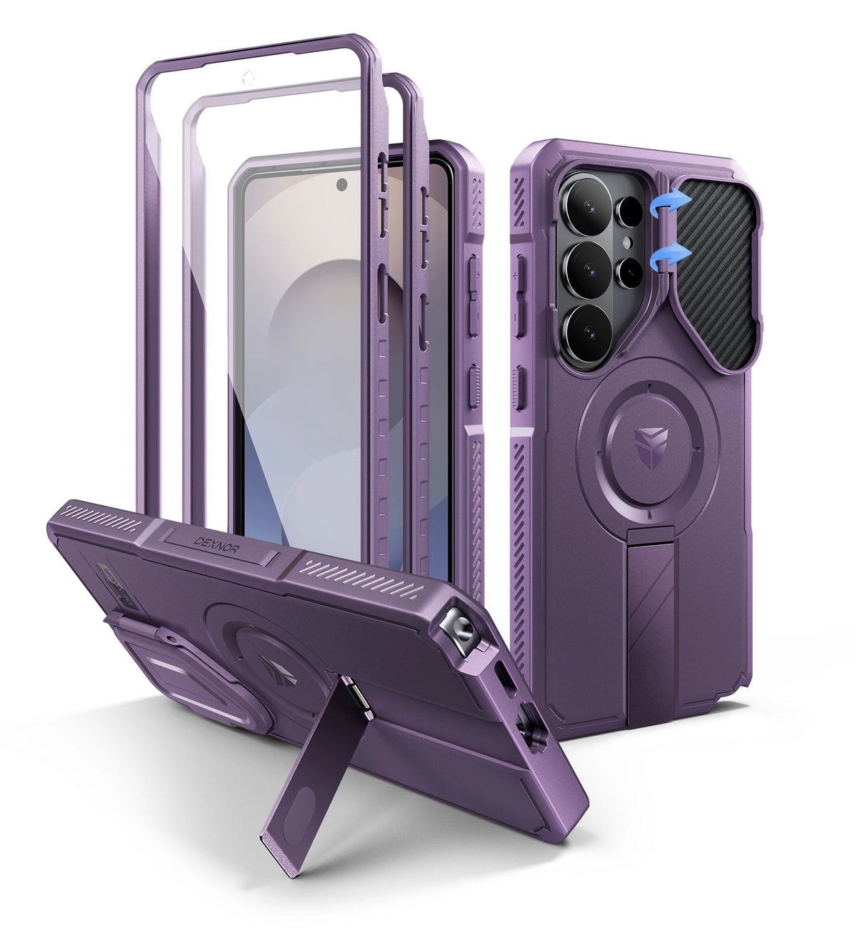 Compatible with MagSafe For Samsung Galaxy S26 Ultra Shockproof Case6.9" with Camera Cover Adjustable Kickstand Screen Protector