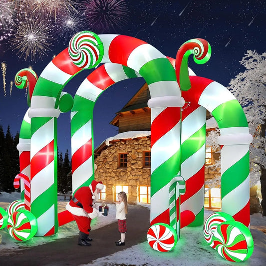 SHXI Christmas Inflatable Candy Archway Decoration