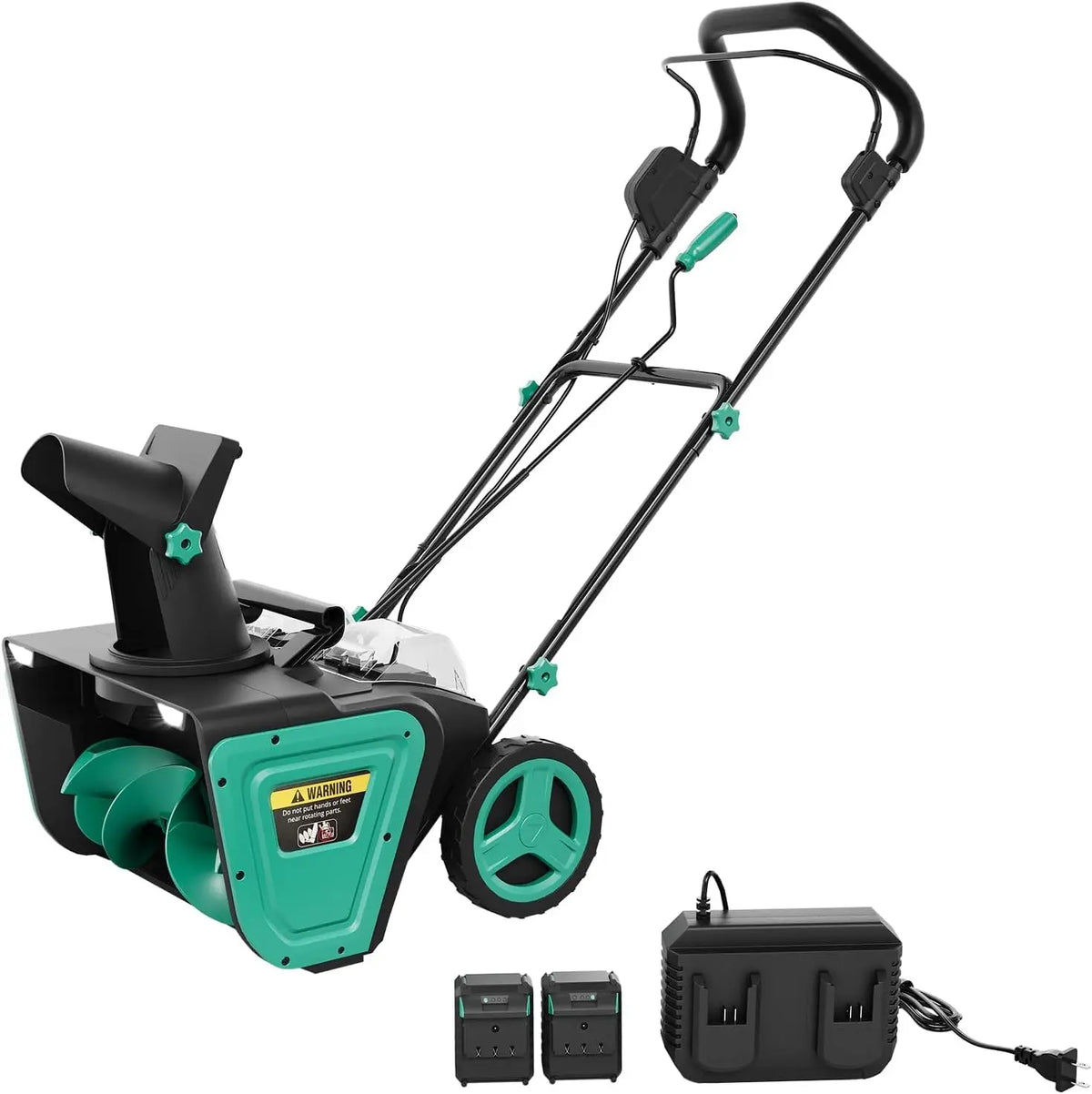 2200W Corded Snow Blower With Adjustable Chute And Safety Lock