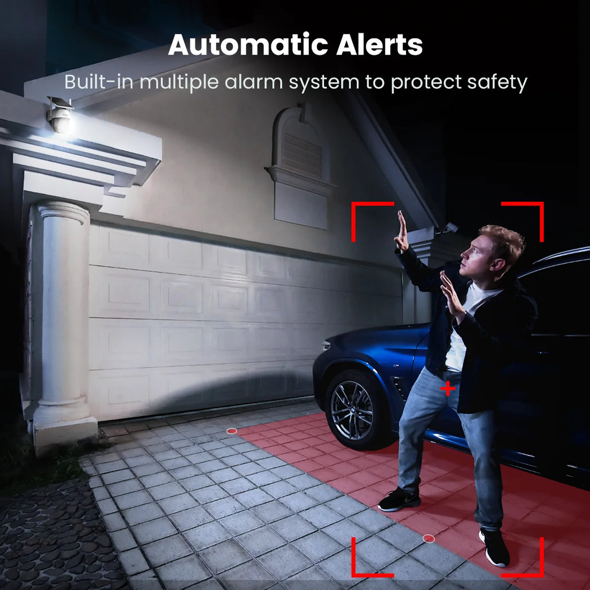 DEKCO Wire-Free Solar WiFi Security Camera With Two-Way Audio