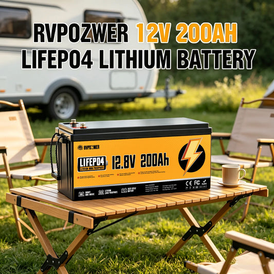 RVPOZWER LiFePO4 Battery With Smart BMS for Solar Energy Storage
