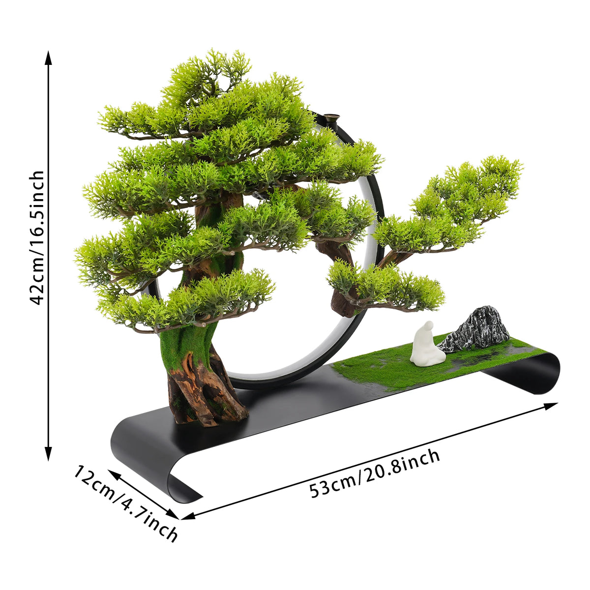Zen LED Artificial Bonsai Table Lamp With USB Warm Lighting