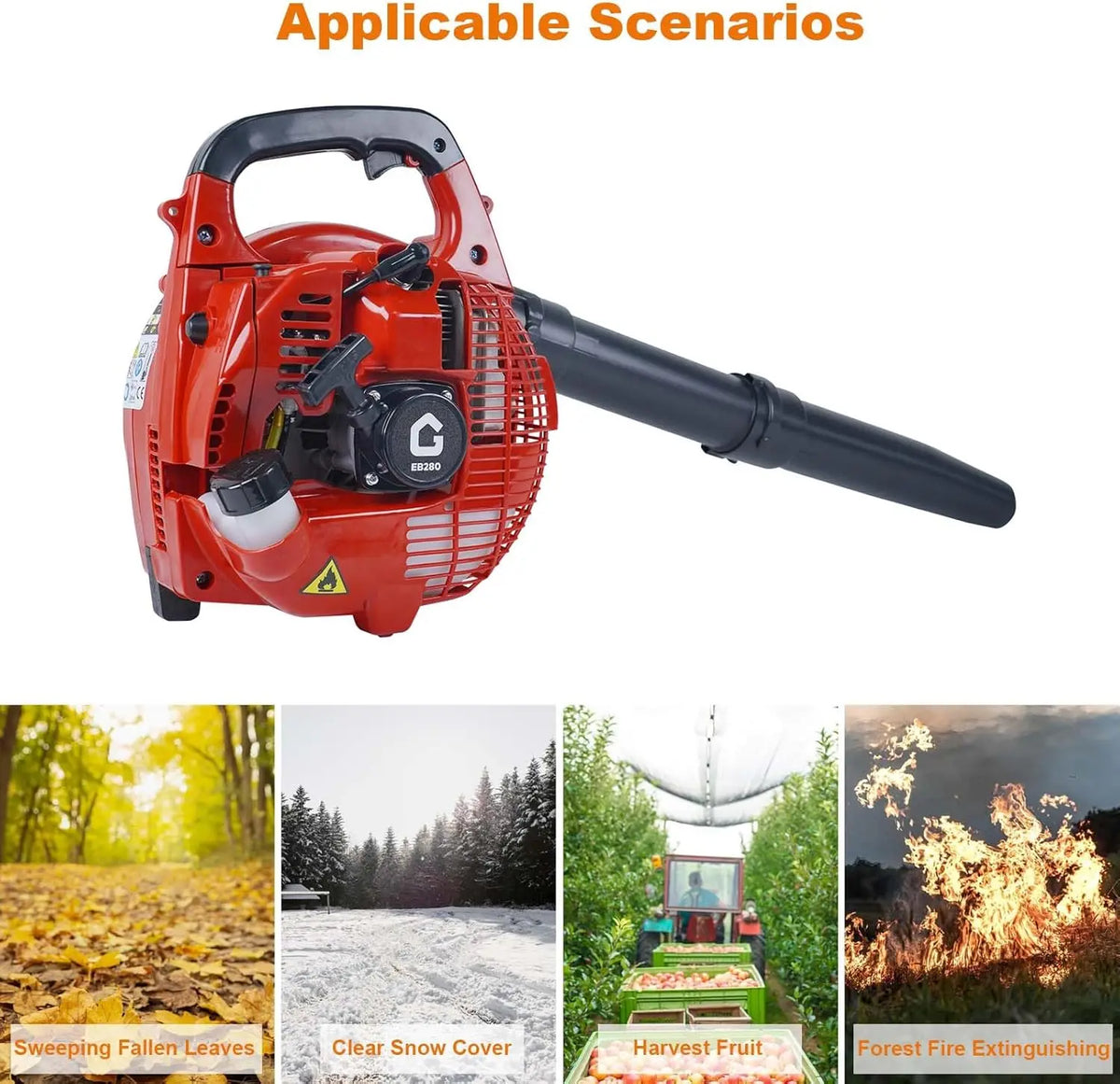 HiMISS Cordless Handheld Leaf Blower For Yard And Garden Care