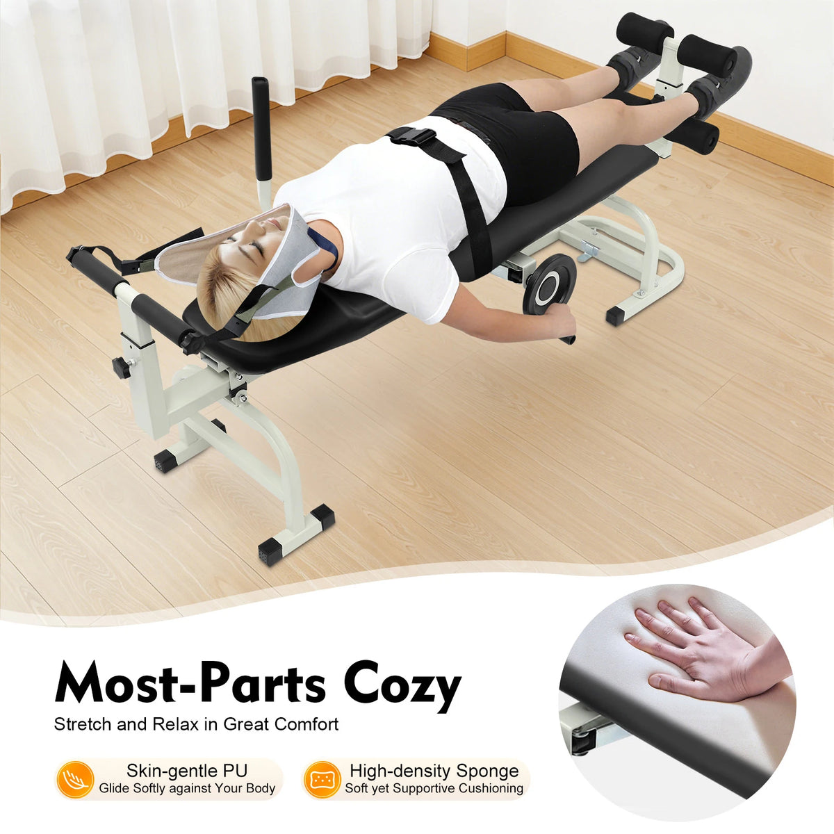 Adjustable Cervical Lumbar Traction Bed Neck Stretching Device