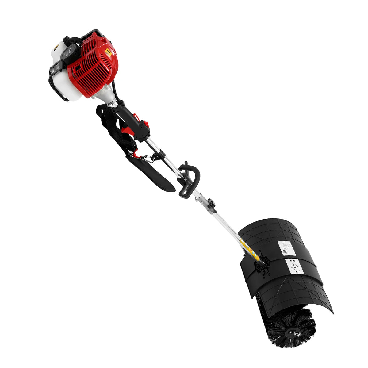 Gas Powered Walk Behind Sweeper for Lawn and Driveway Cleaning