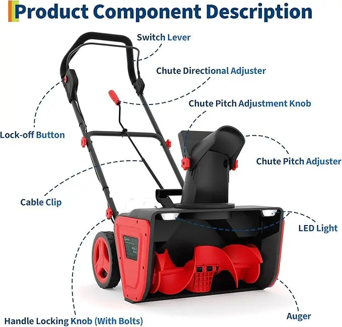 Cordless Electric Snow Blower For Fast And Easy Driveway Clearing