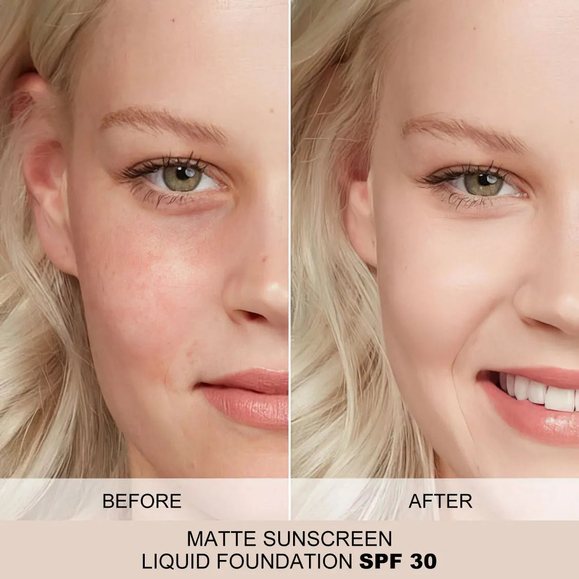 Waterproof Hydrating Liquid Foundation With SPF 50 For Smooth Coverage