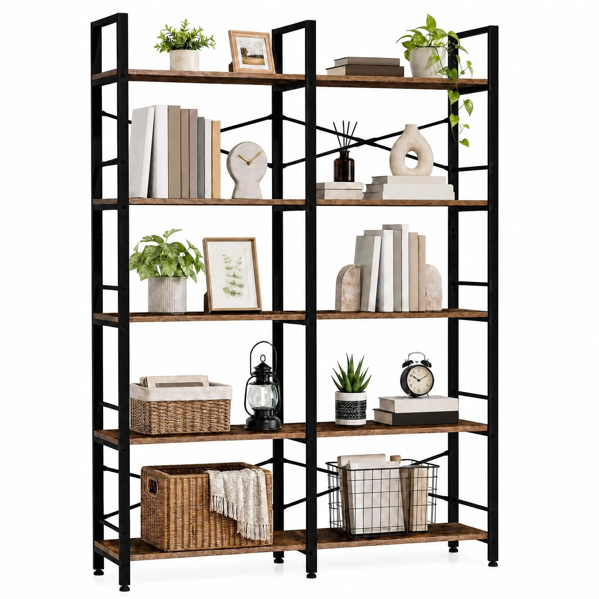 Freestanding Open Shelf Bookcase For Home Office Storage
